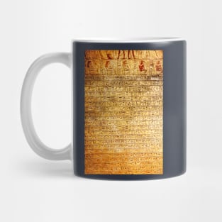 Egyptian Hieroglyphs Written In Stone Mug